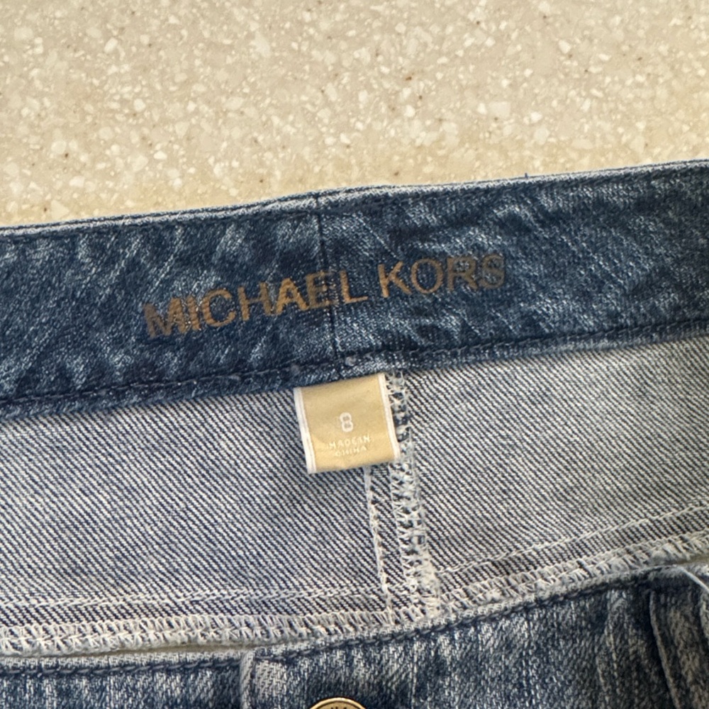 Michael Kors Denim Camo Skirt Sz 8 - Picture 4 of 7